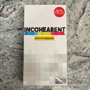 Incohearent Guess the Gibberish Card Game - White Edition